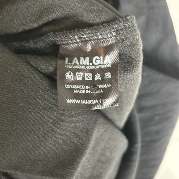 I.AM.GIA. black high rise zip fly joggers - Picture 8 of 9